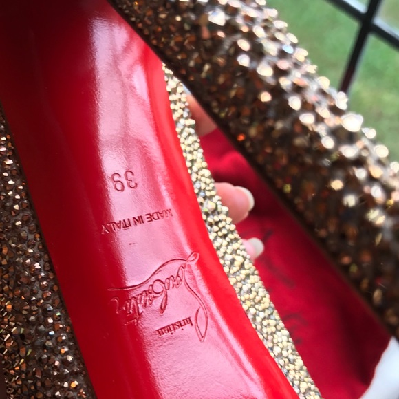 SOLD❤️Christian Louboutin Swarovski Strass 39 - Picture 3 of 8